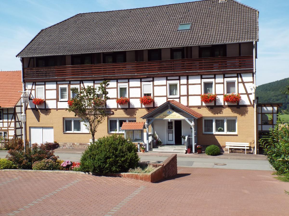 Hotel Garni Zum Reinhardswald Gewissenruh Exterior foto
